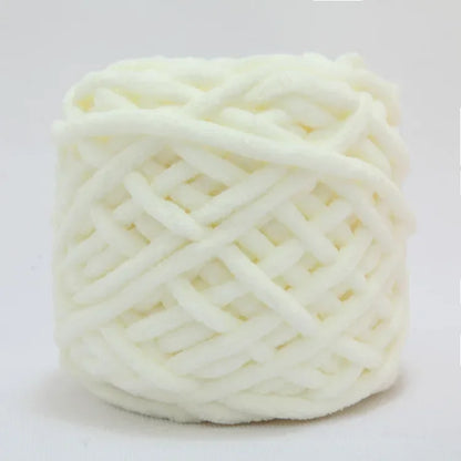 100g/ball Chenille Knitting Yarn Soft Ice Strip Line Cotton Yarn DIY Wool Yarn for Hand Knitting Scarf Thick Wool Wholesale