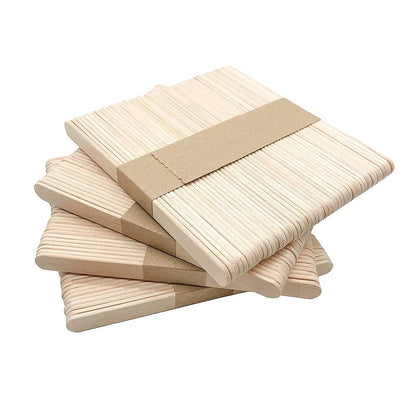 Premium Food Grade Birchwood Popsicle Sticks Pack of 2000CT Smooth Crafting Sticks Compostable Eco-Friendly Waxing Supplies