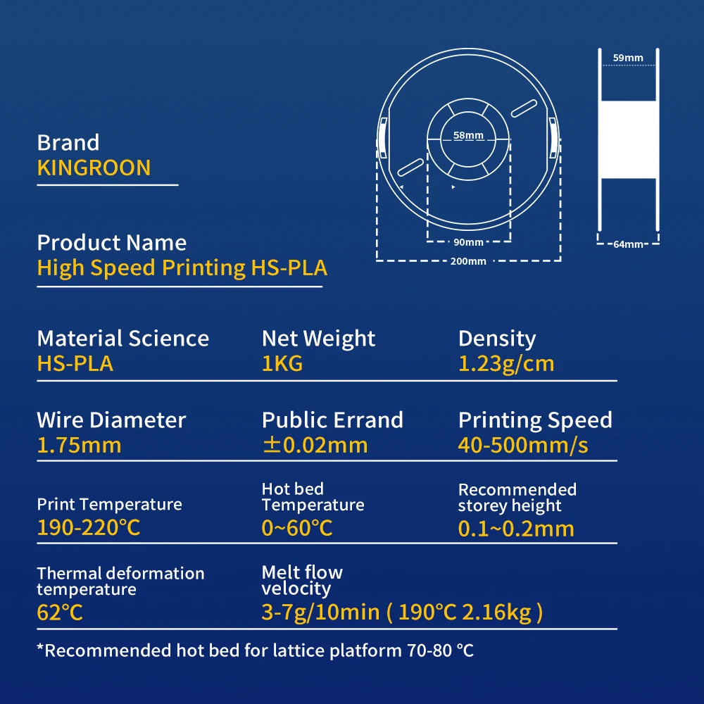 KEEPANG PLA/HS-PLA/PLA Matte/PLA Pro 5KG PLA 3D Filament 1.75mm 1KG/Roll (2.2lbs) Neatly Wound 3D Printing Materials