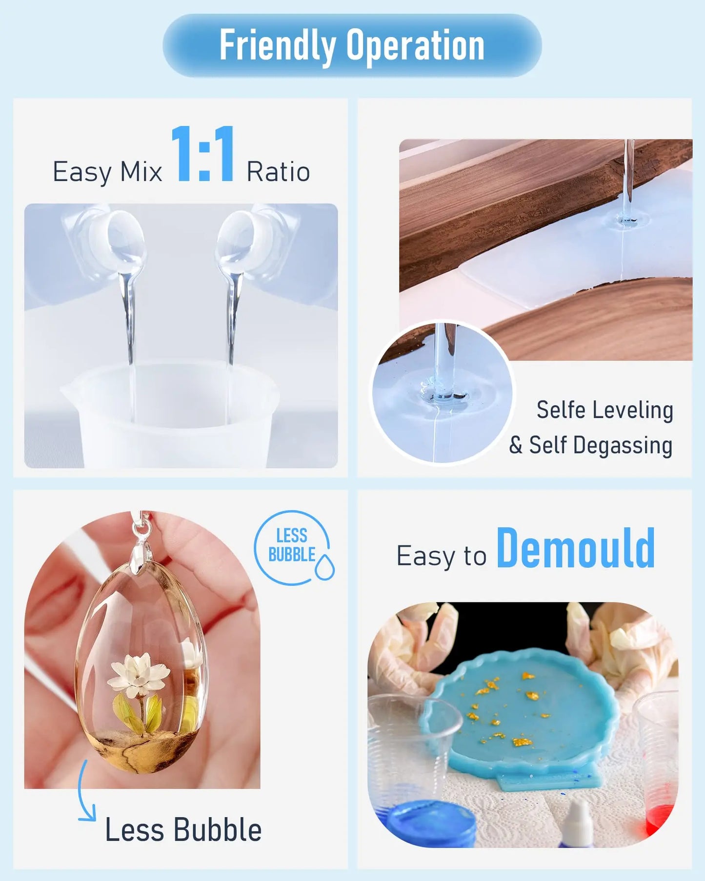 500ml 1:1AB Epoxy Resin Gule Fast Curing High Clear Hardness Resin AB Adhesive For DIY Earring Pendant Jewelry Craft Making