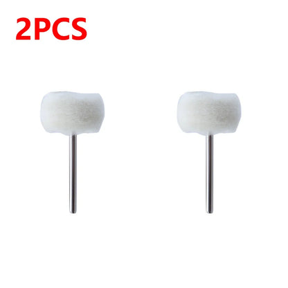 1-20PCS Wool Felt Grinding Sanding Head Polishing Wheel Tool Combination Set About 3mm Shank Dremel Dril for Jewelry/Gold