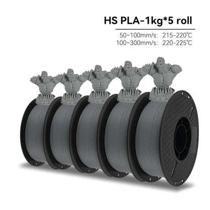 KEEPANG PLA/HS-PLA/PLA Matte/PLA Pro 5KG PLA 3D Filament 1.75mm 1KG/Roll (2.2lbs) Neatly Wound 3D Printing Materials