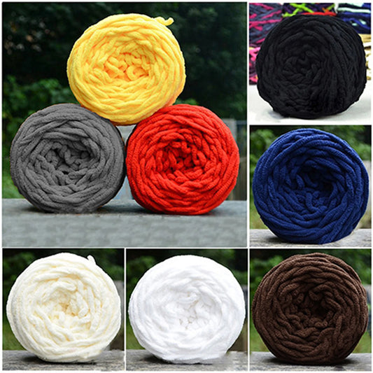40m Knitting Yarn Soft DIY Crochet Solid Color Chunky Yarn