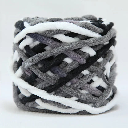 100g/ball Chenille Knitting Yarn Soft Ice Strip Line Cotton Yarn DIY Wool Yarn for Hand Knitting Scarf Thick Wool Wholesale