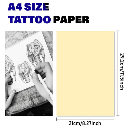 Tattoo Transfer Paper A4 Size Stencil Paper, 4-Layer, Compatible with ITP05/M08F/P90/MHT-P8009