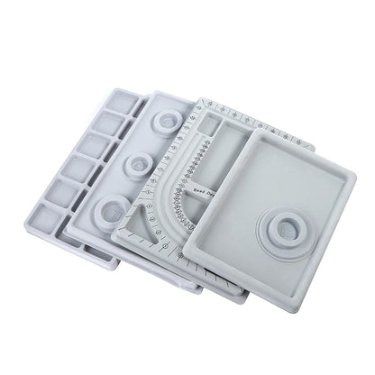 Flocked Bead Board For Bracelet Necklace Tray Beading Measuring Tools