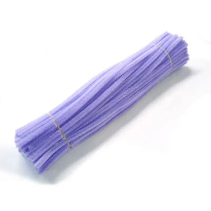 100pcs 30cm Chenille Stems Stick Cleaners Handmade Colorful Pipe