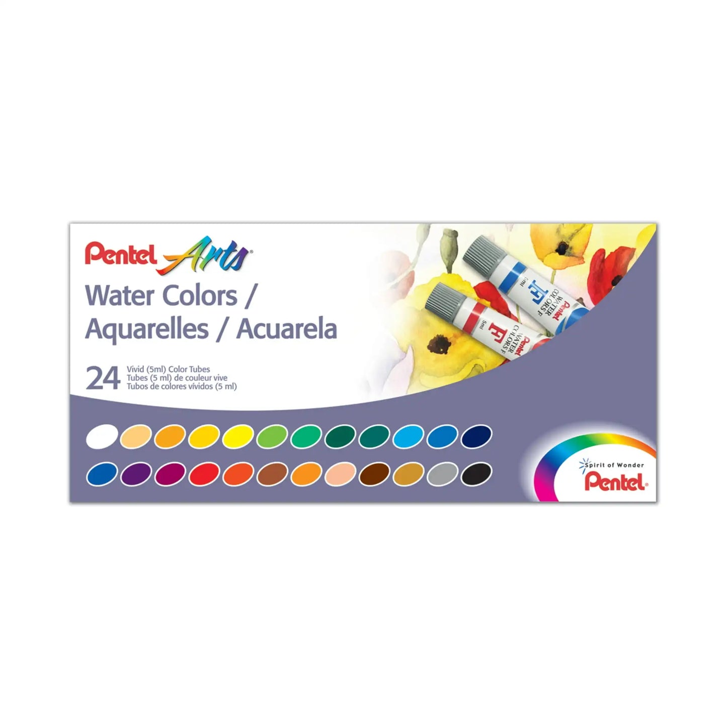 Pentel Watercolor Set, 24-Colors
