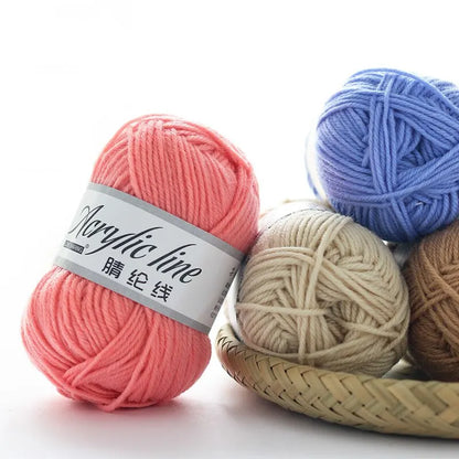 12pcs Multicolor Yarn Knitting Supplies , Crochet Craft For Crocheting And Knitting Yarn Starter Kit For Beginners