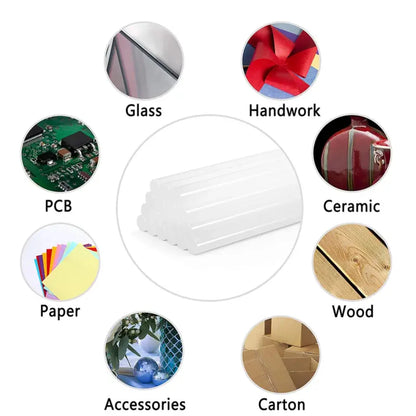 7mm EVA Silicone Hot Melt Adhesive Sticks for Glue Gun - Durable, Versatile