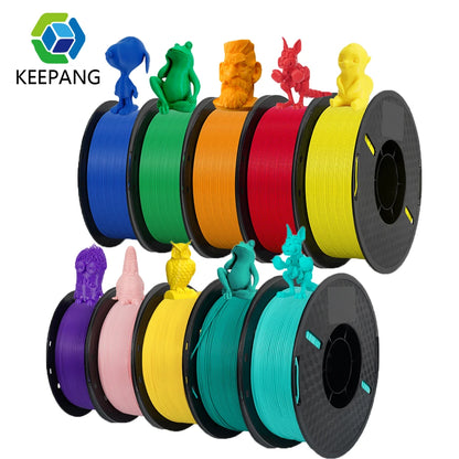 KEEPANG PLA/HS-PLA/PLA Matte/PLA Pro 5KG PLA 3D Filament 1.75mm 1KG/Roll (2.2lbs) Neatly Wound 3D Printing Materials