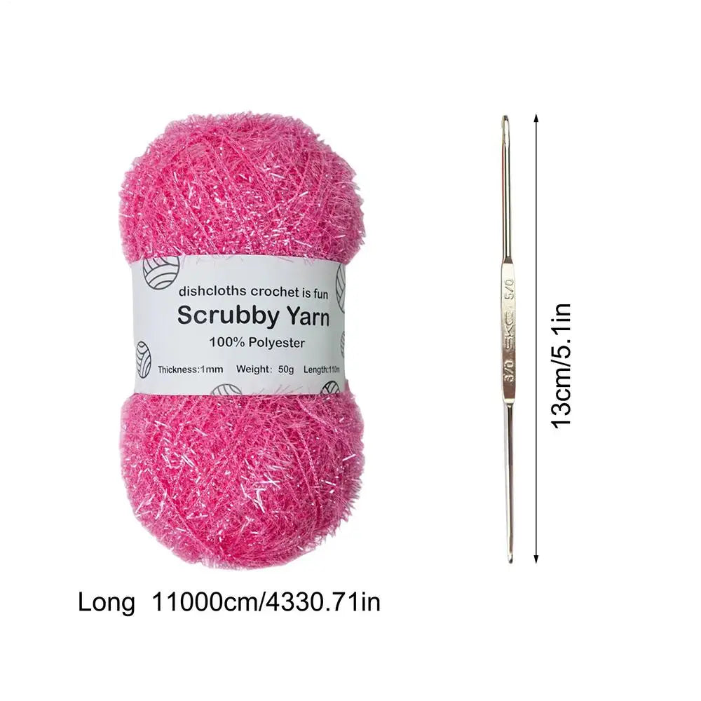 Scrubbies Polyester Assorted Colors Exquisite Crocheting Weaving Yarn