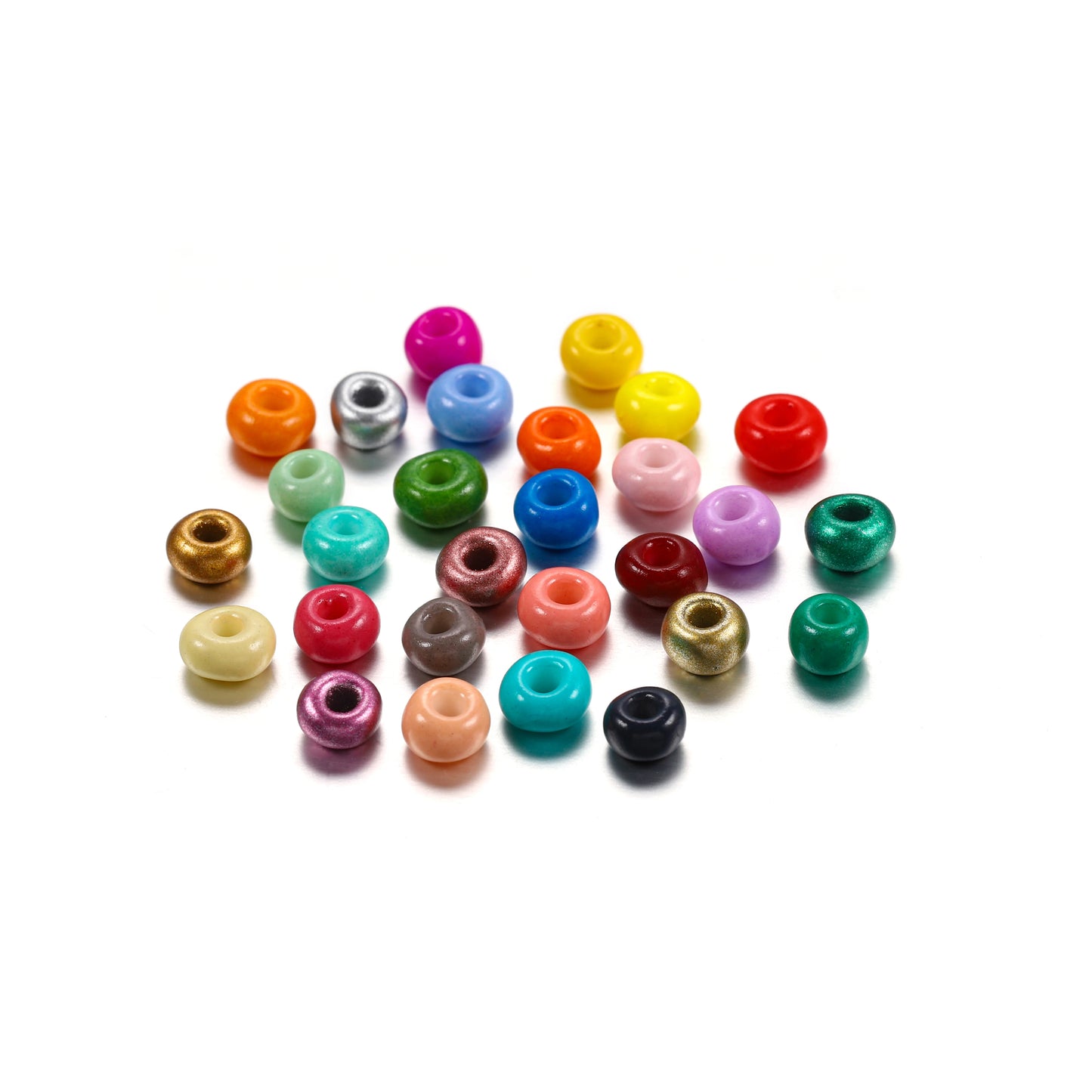 300/600Pcs 3/4mm Charm Glass Beads Czech Seed Beads Small Round Loose Beads for DIY Jewelry Making