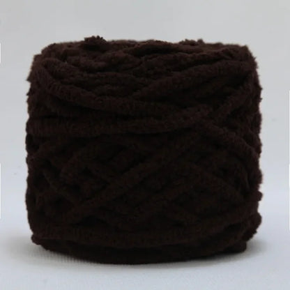 100g/ball Chenille Knitting Yarn Soft Ice Strip Line Cotton Yarn DIY Wool Yarn for Hand Knitting Scarf Thick Wool Wholesale