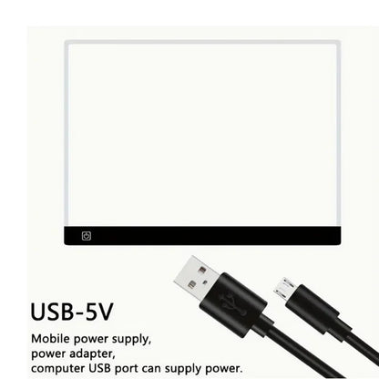 Led Drawing Copy Pad 3 Level Dimmable Board Table Animation Painting Adjustable Light Notepad