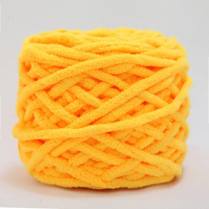 100g/ball Chenille Knitting Yarn Soft Ice Strip Line Cotton Yarn DIY Wool Yarn for Hand Knitting Scarf Thick Wool Wholesale