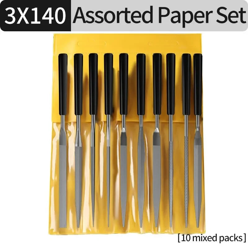 10pcs/set Metal Needle File Set Wood Rasp Metal Polishing Hand File Tools