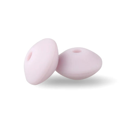 50/100pcs Silicone Lentil Beads 12mm Abacus Loose Focal Beads For Jewelry Making