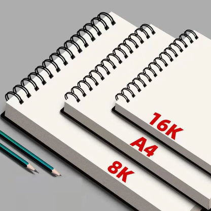 8K 16K Coil Sketchbook A4 A5 A6 Spiral Bound Thick Drawing Paper Eco-Friendly Acid Free Artist Sketch Pad Colored Lead