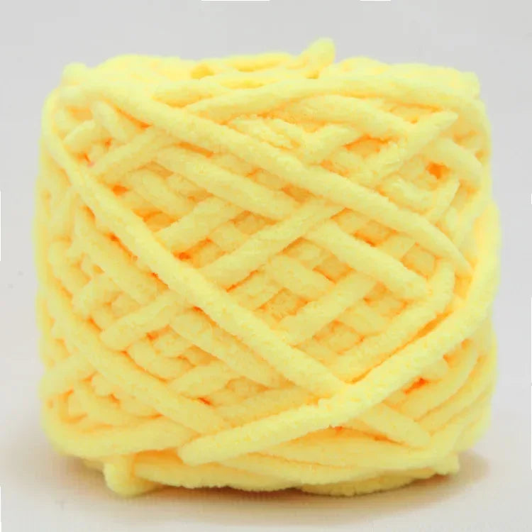 100g/ball Chenille Knitting Yarn Soft Ice Strip Line Cotton Yarn DIY Wool Yarn for Hand Knitting Scarf Thick Wool Wholesale