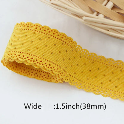 5 Yards Lace Corduroy Ribbons Sewing Crafts Hair Bow Making
