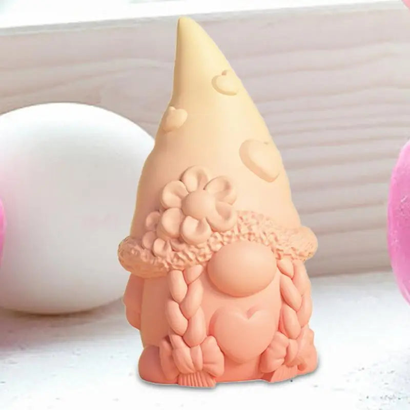 New Faceless Dwarf Silicone Molds 3D Gnome Fondant Scented Candle Clay Plaster Resin