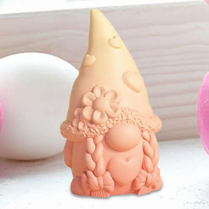 New Faceless Dwarf Silicone Molds 3D Gnome Fondant Scented Candle Clay Plaster Resin