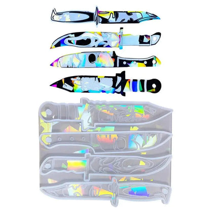 Daggers Resin Molds Silicone Heat Resistant Holographic Design Mold