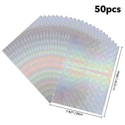 50pcs/pack 20x29cm Toner Hot Stamping Foil Paper A4 Toner Reactive Foil By Laser Printer and Laminator