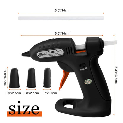 DC3.7V Cordless Hot Melt Glue Gun Household Handmade Small Glue Gun with 30 Mini Clear Glue Sticks