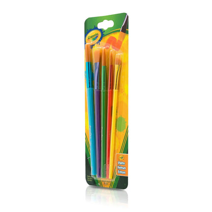 (3 pack) Crayola Paintbrush Set, 5 Paint Brush Styles