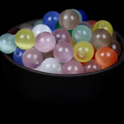 Natural Round Tiger Eye Amazonite Lava Turquoises Agates Jaspers Garnet Spacer Loose Stone Beads For Jewelry Making