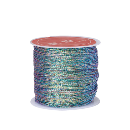 0.4mm 50m Nylon Gold Silver Thread Jewelry Cord Wire For DIY Bracelet Beading