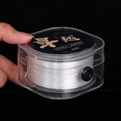 0.8mm Elastic Thread Cords Flat Crystal Line Nylon Rubber Stretchy Cord Rope
