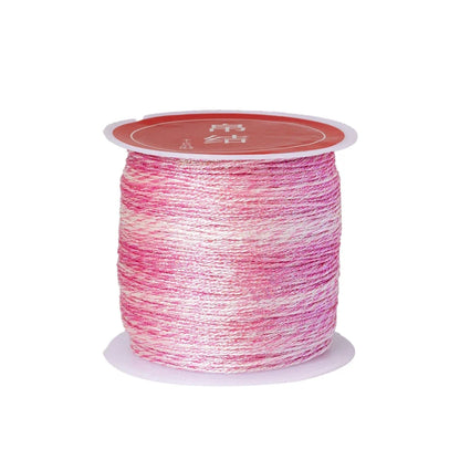 0.4mm 50m Nylon Gold Silver Thread Jewelry Cord Wire For DIY Bracelet Beading