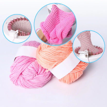 48 Needle Knitting Machine, Flat Plate Rotary Loom with Row Counter