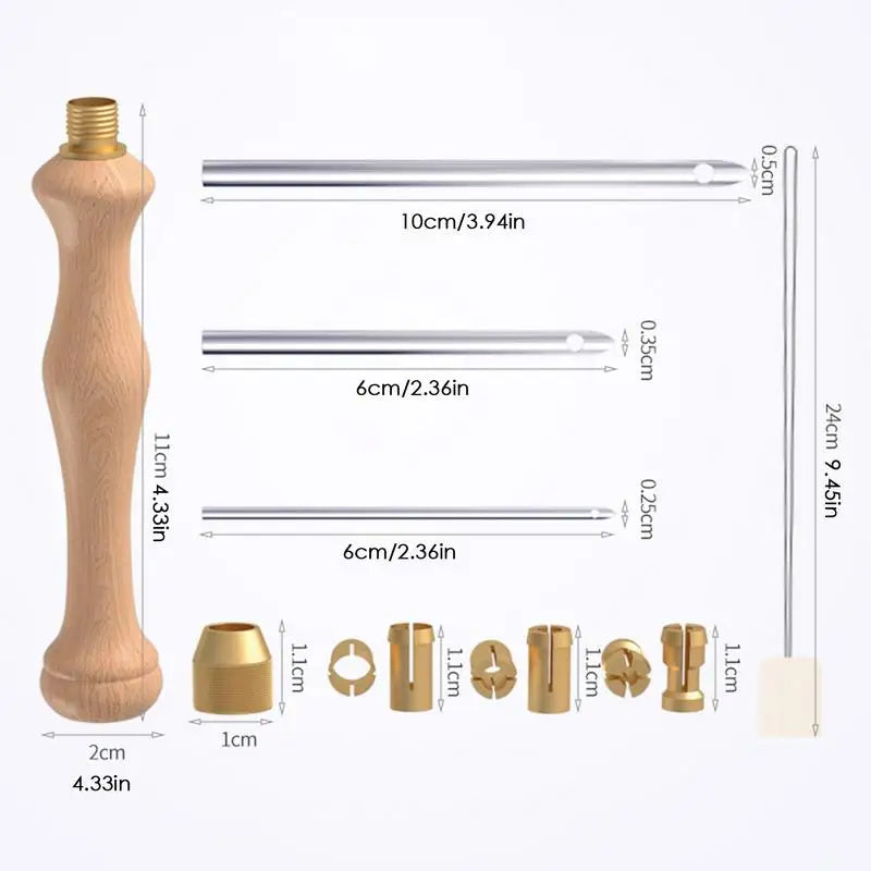Embroidery Needle Kit Adjustable Punching Needle Tufting Tools Pen Punch Kit For Pillows Towels Quilts