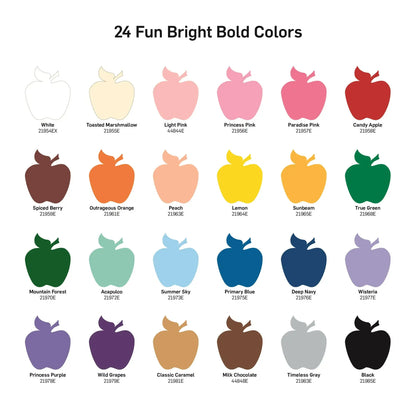 Apple Barrel 2 oz Multi-color Satin Acrylic Craft Paint (24 Pieces)