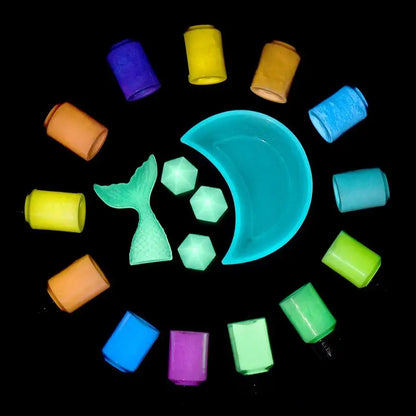 20g Long Lasting Bright Luminous Powder Paint Epoxy Resin Pigment Glow In The Dark Fluorescent Powder DIY Jewelry Making Filler