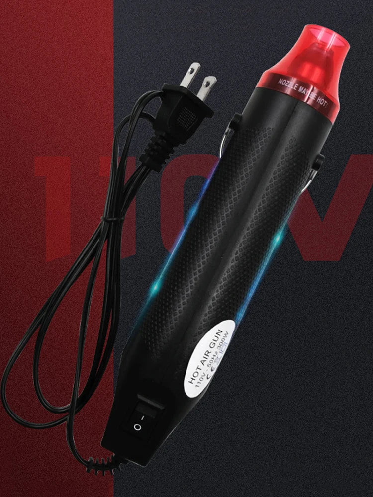 Electric Hot Air Gun Fast Heat 300W Mini Handheld Heat Gun US Plug 110V Power Hot Dryer for DIY Craft Embossing Shrink Wrapping