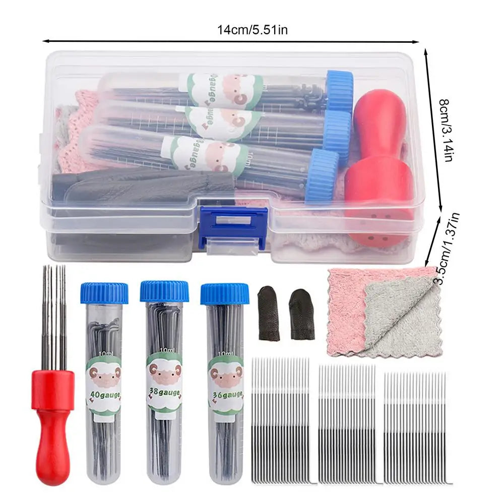 Wool Felting Kit Felting Set For Beginners Needles With Finger Guards