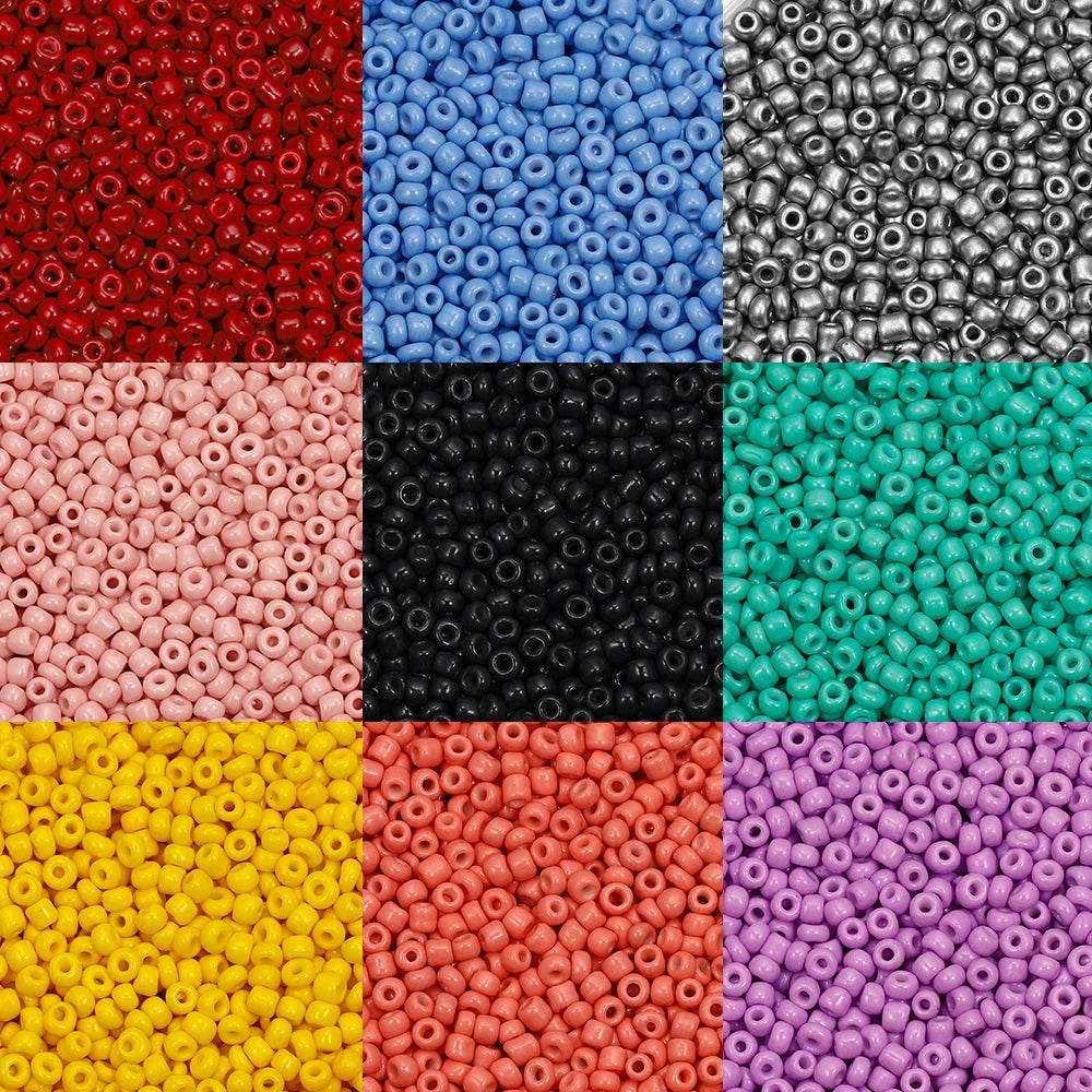 300/600Pcs 3/4mm Charm Glass Beads Czech Seed Beads Small Round Loose Beads for DIY Jewelry Making