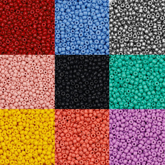 300/600Pcs 3/4mm Charm Glass Beads Czech Seed Beads Small Round Loose Beads for DIY Jewelry Making