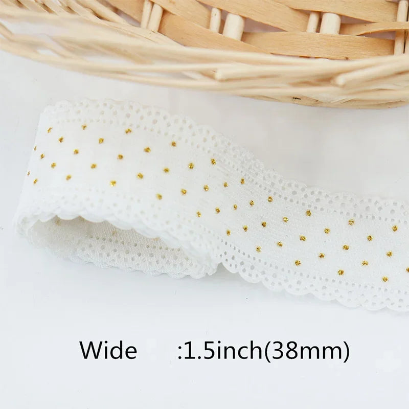 5 Yards Lace Corduroy Ribbons Sewing Crafts Hair Bow Making