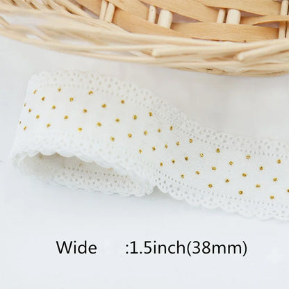 5 Yards Lace Corduroy Ribbons Sewing Crafts Hair Bow Making