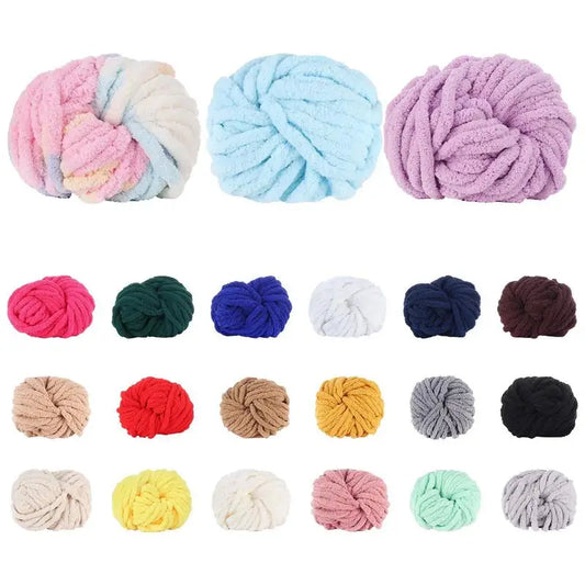 Chenille Yarn Soft wool thread Chunky Yarn for handmade Knitting Crocheting Thick Yarn Soft Plus Yarn for Socks Gloves