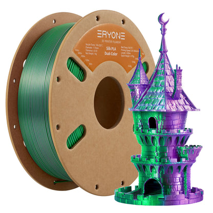 ERYONE Dual Color Series Silk PLA And Matte PLA 1KG 1.75mm Diameter High Quality Filament For FDM 3D Printing