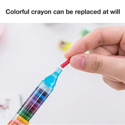 1pc 20 Colors Paint Pen Oil Pastel Safe Nontoxic Painting Graffiti Drawing Pen