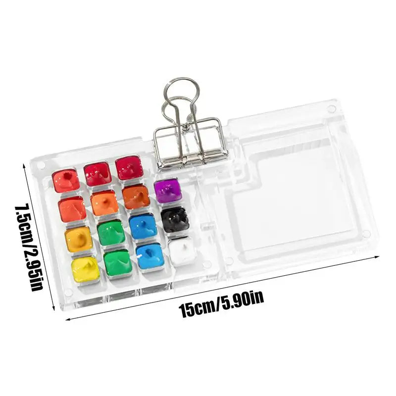 Pocket Artist Watercolor Travel Set Watercolor Paint Palette