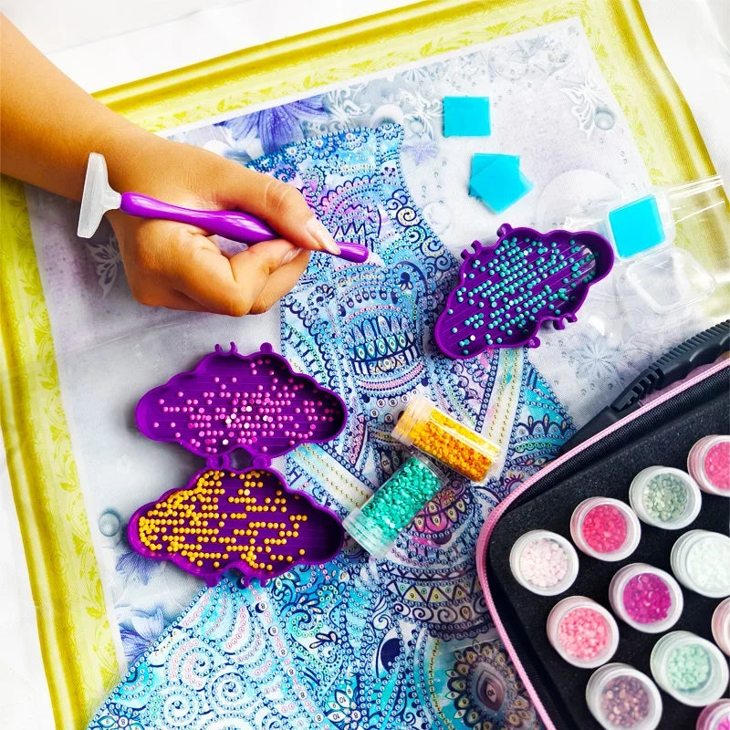 Diamond Painting Tools Accessories Leather Handbag Cross Stitch Kit 5d Beads Jewelry Storage Container 60 Plastic Bottles